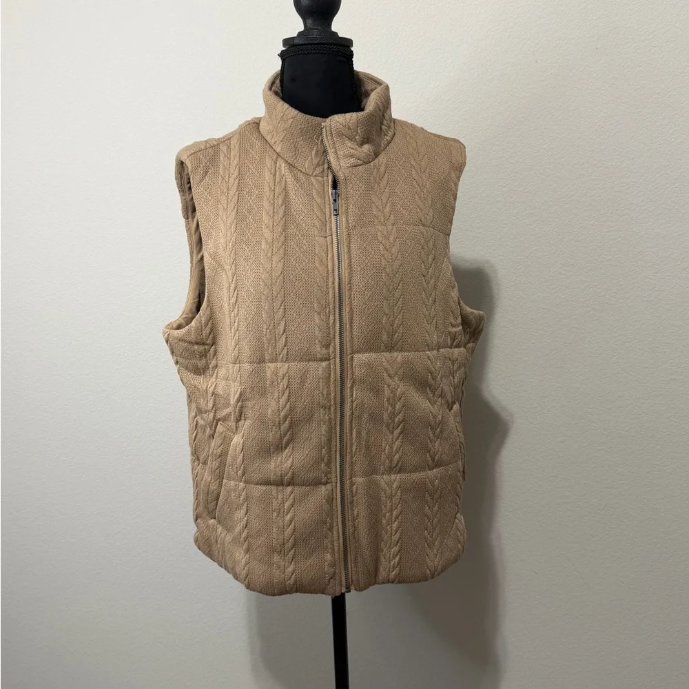 NWT Hem & Thread Womens Brown vest v5